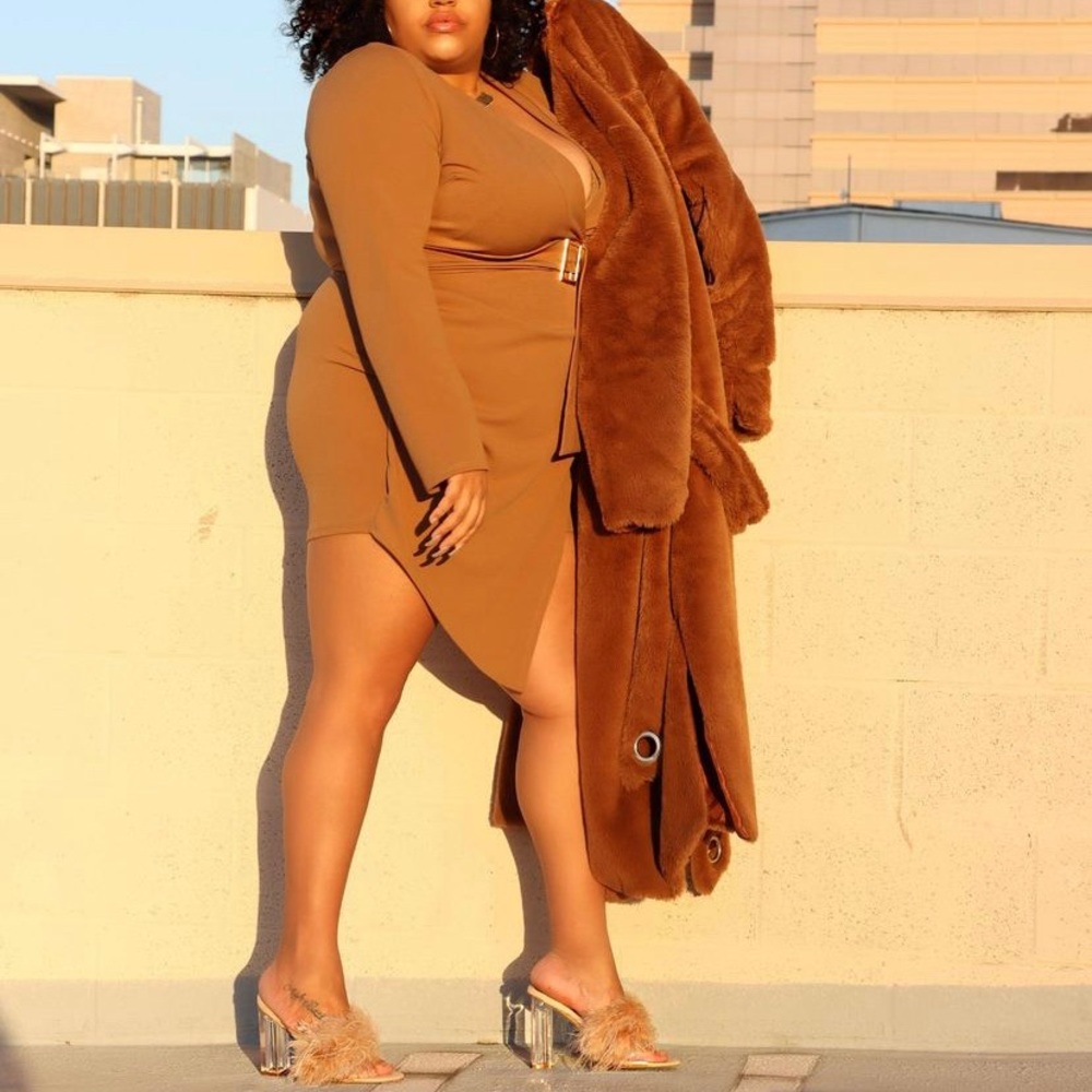 Plus size mini dress